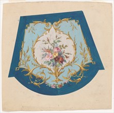 Design for a Chair Seat Cover, ca. 1850-70.