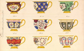 Porcelain Designs, ca. 1825-50.