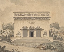 Design for the Exterior of a Theater, ca. 1800.