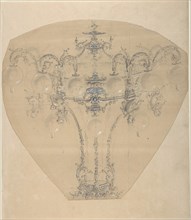Design for a Gas Chandelier, 1850-70.