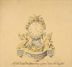 Design for a Clock: Summer and Autumn, 19th century.