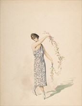 Costume Design for a Maiden Draped in White, n.d..