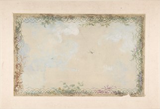 Designs for Ceilings with Clouds and Birds, 19th century.
