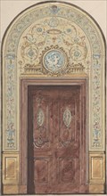 Designs for Arched Doorway, 19th century.