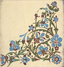 Design for a Floral Pattern, ca. 1883, based on earlier design.