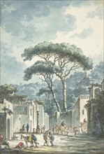 Road Leading to the Grotto of Posillipo, 18th century.
