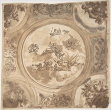 Ceiling Design with an Allegory of Victory, n.d..