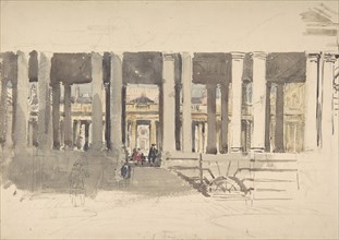 Greenwich Hospital (recto); Study of a Building (verso), ca. 1831.