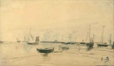 Marine Scene (recto), 1870-85.
