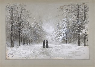 Winter Scene with Two Men, 1830-90.