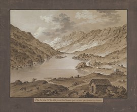 View of Oberalp Lake, late 18th-19th century.