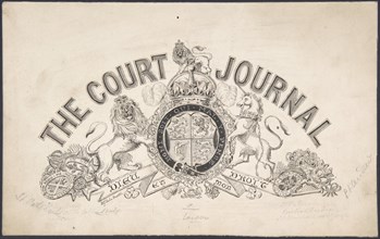 Title page design for "The Court Journal", 1830-62.