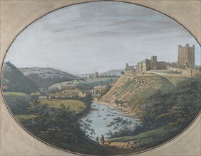 View of Richmond, Yorkshire, England, 1788.