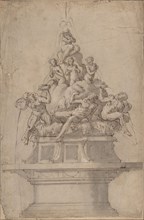 Design for a Fountain with Rivergods and Nymphs., 1511-74.