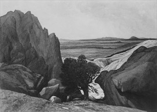 Near Last Camp on Ross Fork, Snake River, Lander Wagon Road, Oregon, 1859.