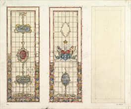 Design of Marine Motifs for Stained Glass, 19th century.