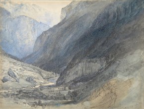 The Valley of Lauterbrunnen, Switzerland, ca. 1866.