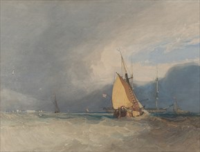 Boats off the Coast, Storm Approaching, 1830.