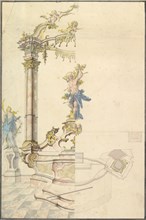 Design for an Altarpiece with a Figure of St. Sebastian, 1741.