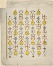 Design for ceiling decoration, mid-18th-early 19th century.