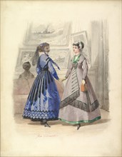 Two Women in an Art Gallery, 1868.