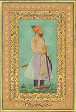 Portrait of Sayyid Abu'l Muzaffar Khan, Khan Jahan Barha, Folio from the Shah Jahan Album, recto: ca. 1630; verso: ca.1530-50.
