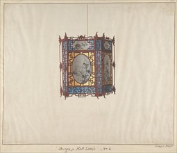 Design for a Hall Lamp No.6, ca. 1845.