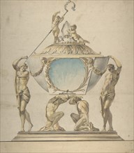 Design for a Gold and Silver Bishop's Reliquary, late 18th century.