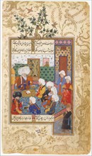 The Great Abu Sa'ud Teaching Law, Folio from a Divan of Mahmud 'Abd-al Baqi, mid-16th century.