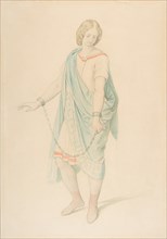 The soprano Karoline Hetzenecker in the role of Sesto in La Clemenza di Tito by W.A. Mozart, ca. 1848.