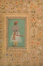 Portrait of Maharaja Bhim Kanwar, Folio from the Shah Jahan Album, verso: ca. 1615-29; recto: ca. 1540.