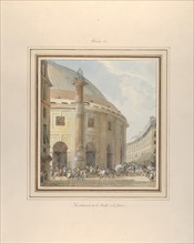 La Halle aux Blés, Exterior View, ca. 1810.
