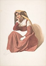 Seated Italian Peasant Woman, mid-19th century.