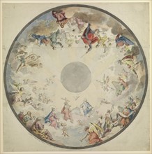 Design for a Cupola with Old and New Testament Figures, 1720-1804.