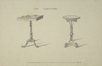 Two Designs for Flower Stands, 1835-1900.