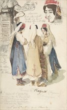 Peasant Women from Ragusa, 1848-1866.