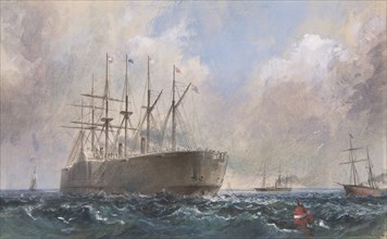 Telegraph Cable Fleet at Sea, 1865, 1865-66.