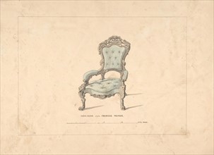 Design for Armchair, François Premier Style, 1835-1900.
