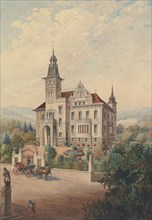 View of a Swiss Villa, 1896.
