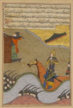 Conquest of Baghdad by Timur, Folio from a Zafarnama (Book of Victory), Dhu'l Hijja 839 A.H./A.D. June-July 1436.