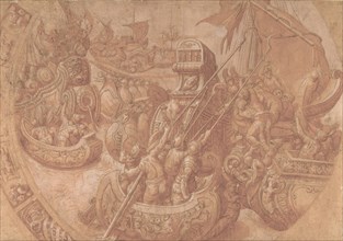The Sea Battle in the Gulf of Morbihan, 16th century.