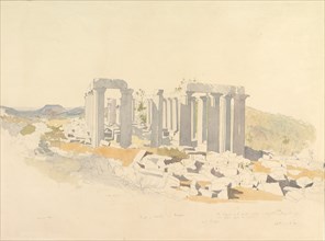 The Temple of Apollo at Bassae, 1843.