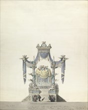 Catafalque for the Empress Catherine the Great of Russia (Front Elevation)., 1796.