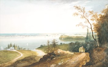 New York from Weehawk, ca. 1820-23.