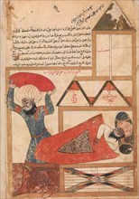 The Man who Pretends to be Asleep While the Thief Enters his House Becomes Drowsy and Really Falls Asleep, Folio from a Kalila wa Dimna, 18th century.