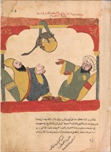 The Ascetic and his Guest with the Mouse Steal the Ascetic's Food, Folio from a Kalila wa Dimna, 18th century.