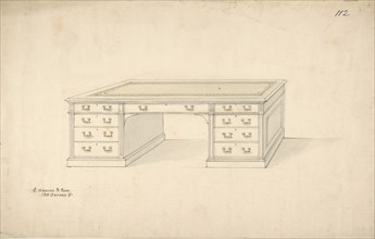 Design for Desk, 1841-84.