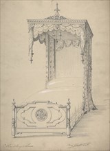 Design for Bed and Canopy, 1841-84.