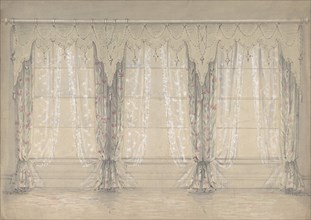 Design for a Wall with Three Windows, 1841-84.