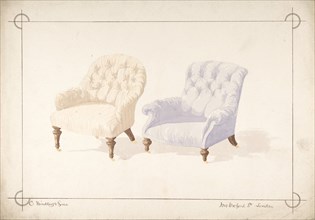 Designs for Two Chairs, 1841-84.